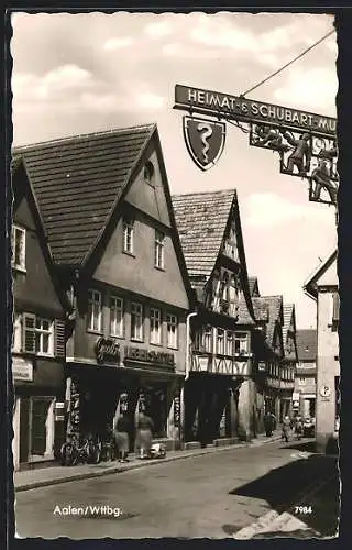 AK Aalen /Wttbg., Heimat- und Schubart-Museum, Lebensmittel Gubi