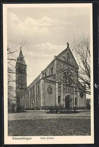 AK Wasseralfingen, Die Kath. Kirche im Herbst