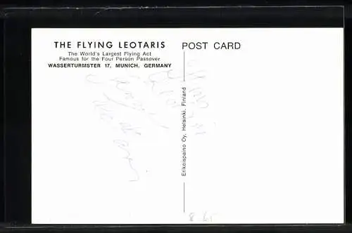 AK The Flying Leotards, The World`s Largest Flying Act