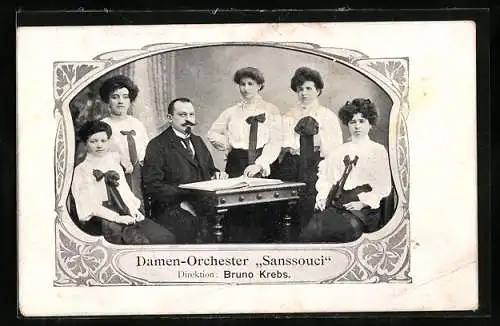 AK Damen-Orchester Sanssouci, Dir. Bruno Krebs