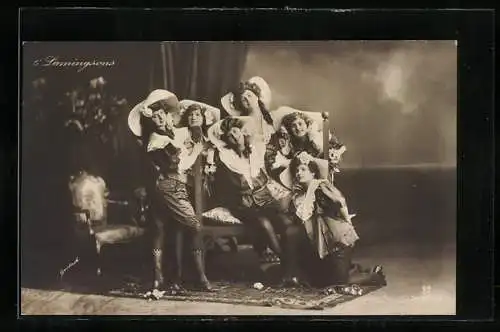 AK Variete-Truppe 6 Lamingsons