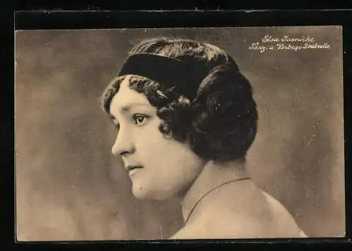 AK Elsa Jaenicke, Tanz- u. Vortragssoubrette