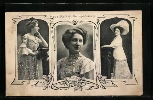 AK Hedy Stefany, Vortragskünstlerin