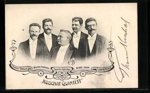 AK Das Koschat Quintet mit Rudolf Traxler, Walter Fournes, Georg Hahn u.a.