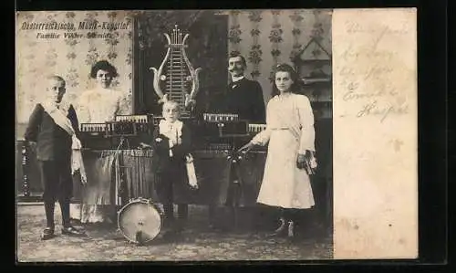 AK Oesterreichische Musikkünstler Familie Viktor Schmidt