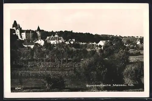 AK Maissau /N. D., Ortsansicht mit Burg
