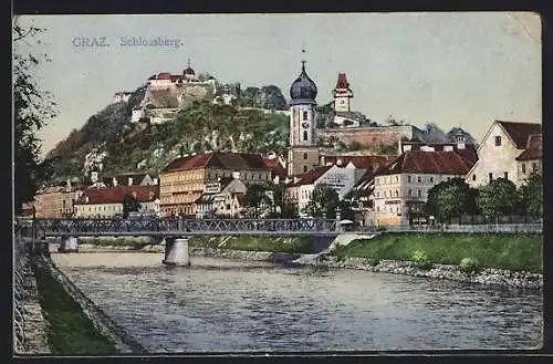 AK Graz, Brücke hin zum Schlossberg