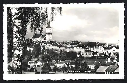 AK Waidhofen a. d. Thaya, Blick über die Dächer