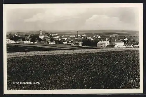 AK Gross Siegharts /N. Oe., Ortsansicht aus der Ferne