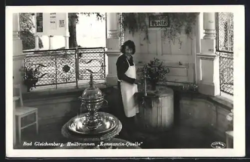 AK Bad Gleichenberg, Heilbrunnen Konstantin-Quelle