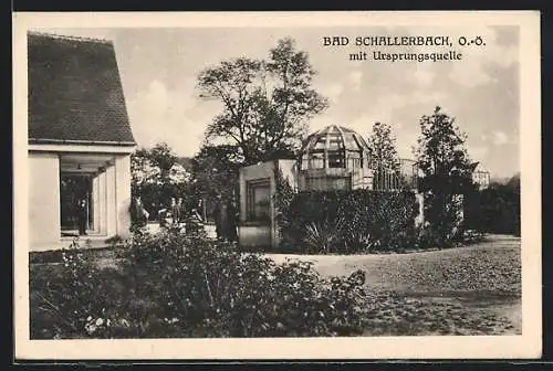 AK Bad Schallerbach /O. Ö., Blick auf die Ursprungsquelle