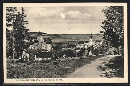 AK Heidenreichstein /N.-Oe., Ortsansicht mit Burg