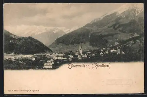 AK Obervellach /Kärnten, Gesamtansicht mit Kirche