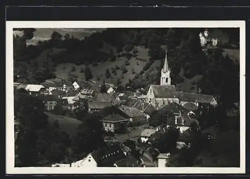 AK Hüttenberg /Kärnten, Teilansicht mit Kirche