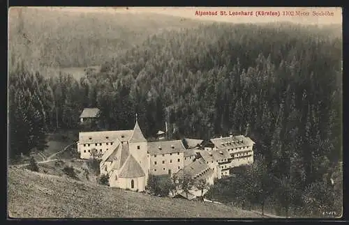 AK Albeck /Kärnten, Kirche St. Leonhard im Bade