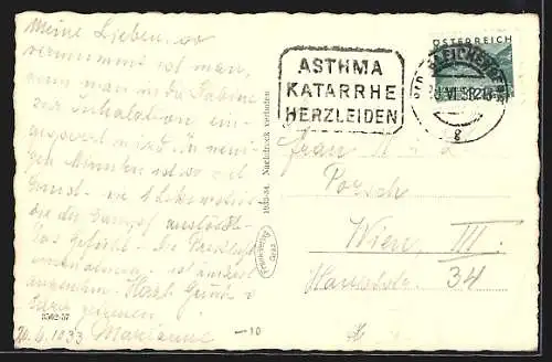 AK Bad Gleichenberg, Innenansicht der Heilstätte, Inhalierende Patienten
