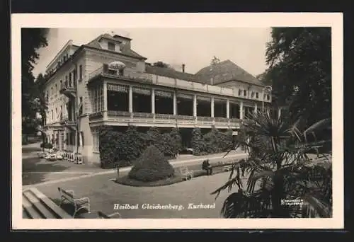 AK Gleichenberg, Kurhotel mit Promenade