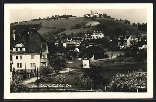 AK Bad Schallerbach /O.-Ö., Ortspartie mit Bergkirche