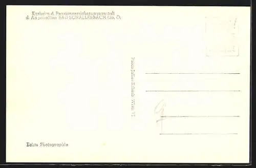 AK Bad Schallerbach /Ob.-Ö., Kurheim der Pensionversicherungsanstalt d. Angestellten