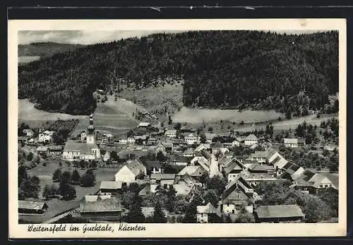 AK Weitensfeld im Gurktal, Ort mit Kirche von oben aus