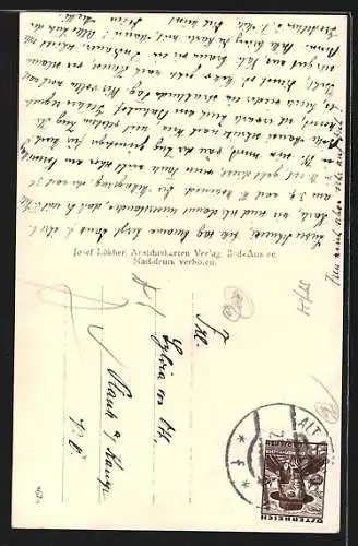 AK Aussee, Alt Aussee aus der Vogelschau