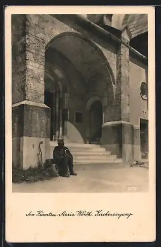 AK Maria Wörth /Kärnten, Der Kircheneingang