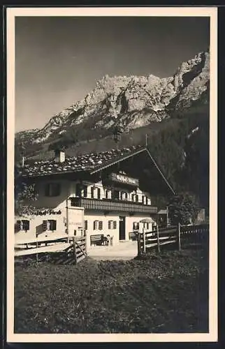 AK Waidring /Tirol, Der Gasthof Strub im Bergidyll