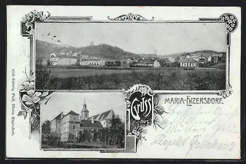 AK Maria-Enzersdorf, Blick zur Kirche, Gesamtansicht