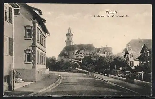 AK Aalen, Blick von der Wilhelmstrasse