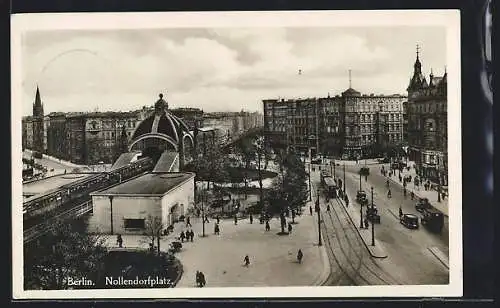AK Berlin-Schöneberg, Strassenbahn am Nollendorfplatz
