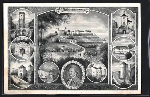 AK Hohenasperg, Äusseres Tor, Inneres Tor, festungsgefängnis und Schubart-Gefängnis