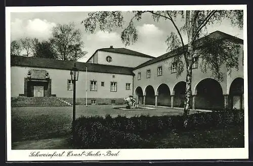 AK Schweinfurt, Ernst-Sachs-Bad, Aussenansicht