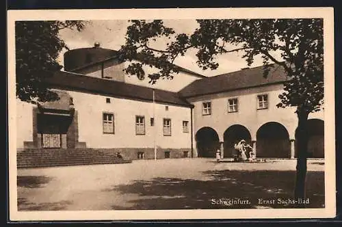 AK Schweinfurt, Eingang zum Ernst Sachs-Bad