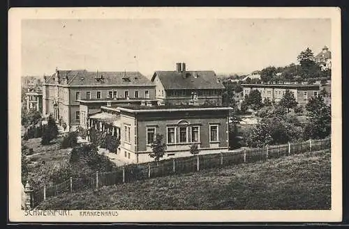 AK Schweinfurt, Blick zum Krankenhaus