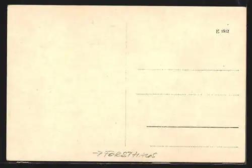 AK Misburg i. H., Forsthaus mit Vorgarten