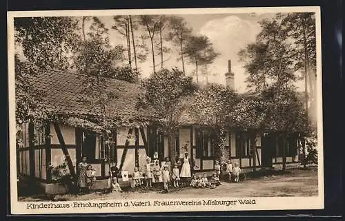 AK Misburg, Erholungsstätte des Vaterl. Frauenvereins Misburger Wald, Kinderhaus mit Kindergruppe und Schwester