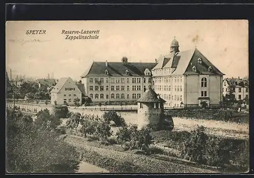 AK Speyer, Das Reserve-Lazarett Zeppelinschule