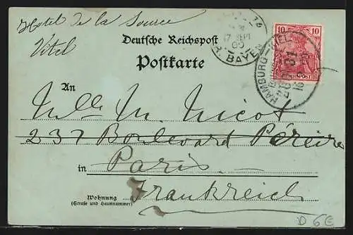 Mondschein-AK Hamburg-Altona, Die Königl. Eisenbahn-Direction