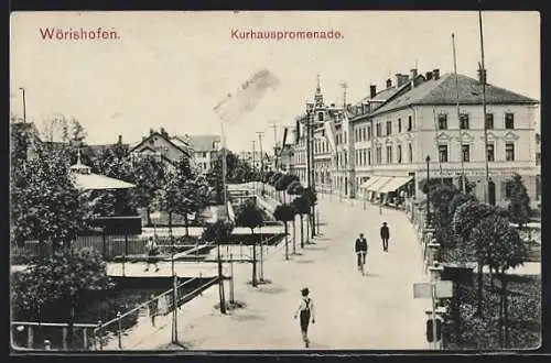 AK Wörishofen, Strasse Kurhauspromenade