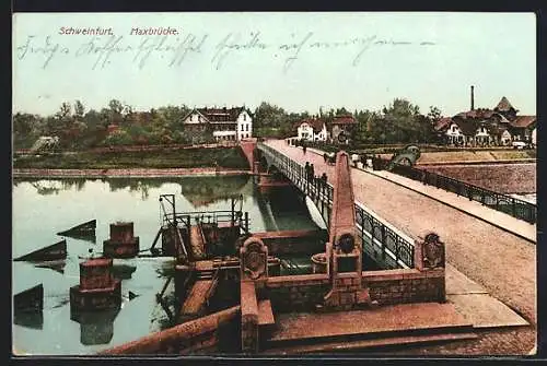 AK Schweinfurt, Partie an der Maxbrücke