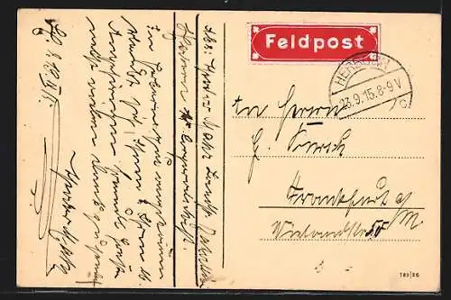 AK Herborn / Dill, Teilansicht mit Schloss