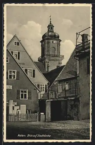 AK Aalen, Blick auf die Stadtkirche