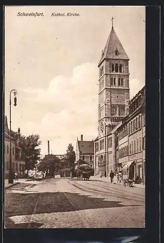 AK Schweinfurt, Partie an der Katholischen Kirche