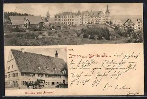 AK Bonlanden / Berkheim, Gasthaus zum Ochsen, Kloster-Panorama
