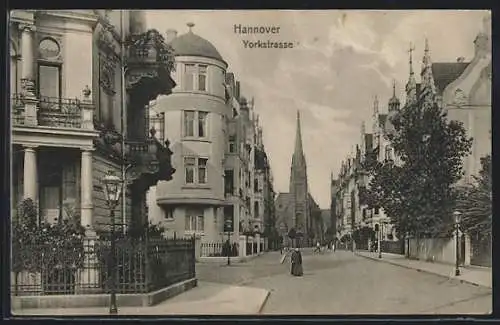 AK Hannover, Blick in die Yorkstrasse