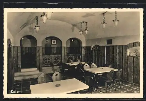 AK Unterkochen, Kameradschaftshaus der Papierfabrik, Keller