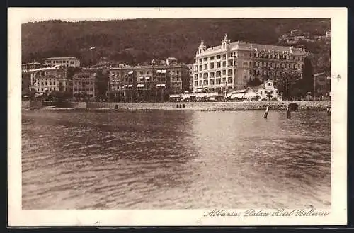 AK Abbazia, Blick zum Palace Hotel Bellevue