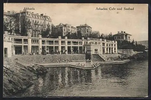 AK Abbazia, Arkaden-Café und Seebad