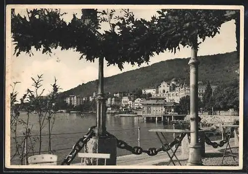 AK Abbazia, Ortsansicht von der Promenade