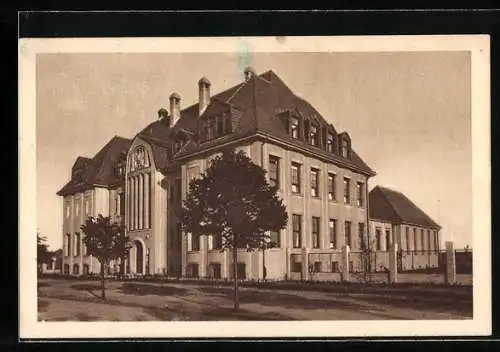 AK Bromberg / Bydgoszcz, Partie am Reichswaisenhaus